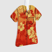 Kona Mischungs-hawaiisches Hibiskus-Flora-Aloha Ornament (Vorderseite)