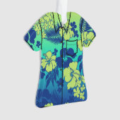 Kona Mischungs-hawaiisches Hibiskus-Flora-Aloha Ornament (Vorderseite)