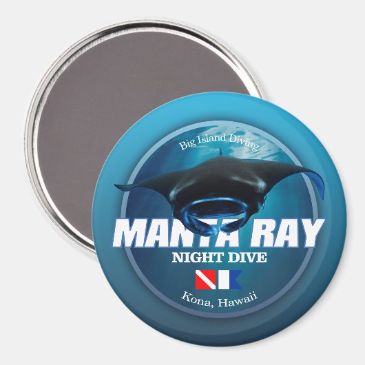 Kona Night Dive (DD2) Magnet (Vorderseite/Rückseite)