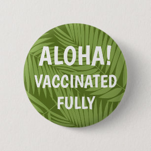 Kona Palms Hawaiian Leaf Aloha Impfknopf Button