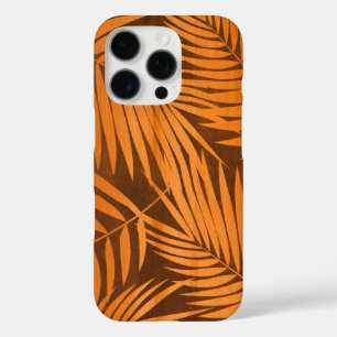 Kona Palms Hawaiian Leaf Faux Wood Koa Amber iPhone 16 Pro Hülle