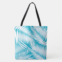 Kona Palms Hawaiian Leaf Tropical Beach Bag
