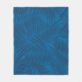 Kona Palms Hawaiian Leaf Tropical - Indigo Fleecedecke (Vorderseite)