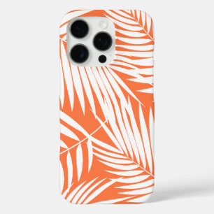 Kona Palms Hawaiian Leaf Tropical Orange iPhone 16 Pro Hülle