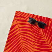 Kona Palms Hawaiian Leaf Tropical - Rot Strandtuch (Beispiel)