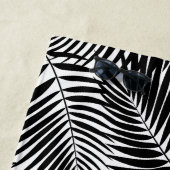 Kona Palms Hawaiian Leaf Tropical - Schwarz Strandtuch (Beispiel)