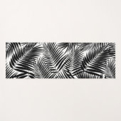 Kona Palms Hawaiian Leaf Tropical - Schwarz Yogamatte (Vorderseite (Horizontal))