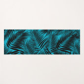 Kona Palms Hawaiian Leaf Tropical - Turq Yogamatte (Vorderseite (Horizontal))
