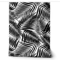 Kona Palms Hawaiian Tropical Leaf - Schwarz