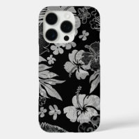 Kona Times Hibiskus Hawaiian Engineered Black Gray