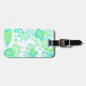 Kona Times Hibiskus Hawaiianische Gepäckmarken Gepäckanhänger (Vorderseite horizontal)