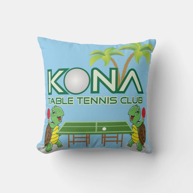 Kona Tischtennis-Verein Kissen (Vorderseite)
