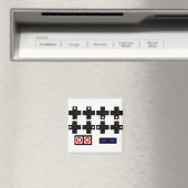 Konami Contra Code Magnet (In Situ (Geschirrspüler))