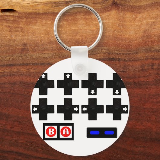 Konami Contra Code Schlüsselanhänger (Vorderseite)