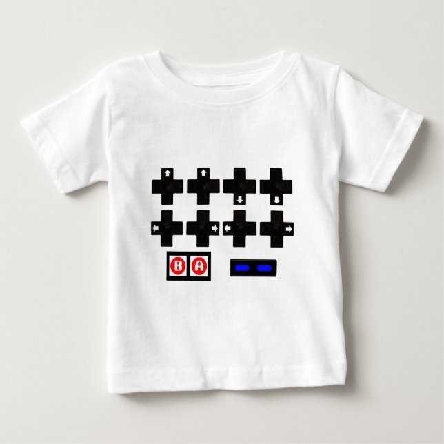 Konami-Kontra-Code Baby T-shirt (Vorderseite)
