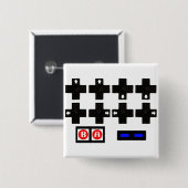 Konami-Kontra-Code Button (Vorne & Hinten)