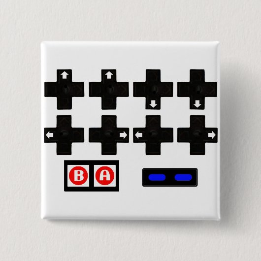 Konami-Kontra-Code Button (Vorderseite)
