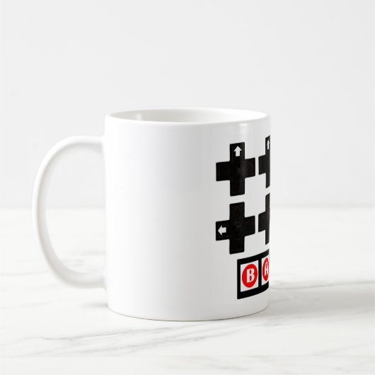 Konami-Kontra-Code Kaffeetasse (Links)