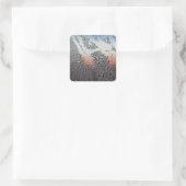 Kondenswassertropfen Quadratischer Aufkleber (Tasche)
