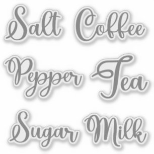 Konditionen und Gewürze Mason Jar Aufkleber