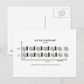 Konditionierter Elefant Postkarte (Vorne/Hinten)