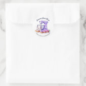 Konditor Brot Bäckerei Gebäck Chef Runder Aufkleber (Tasche)