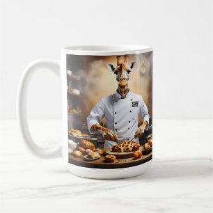 Konditor-Giraffe: Neue Höhen erreichen, Kaffeetasse