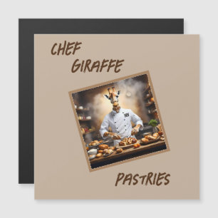 Konditor-Giraffe: Neue Höhen erreichen, Magnetkarte