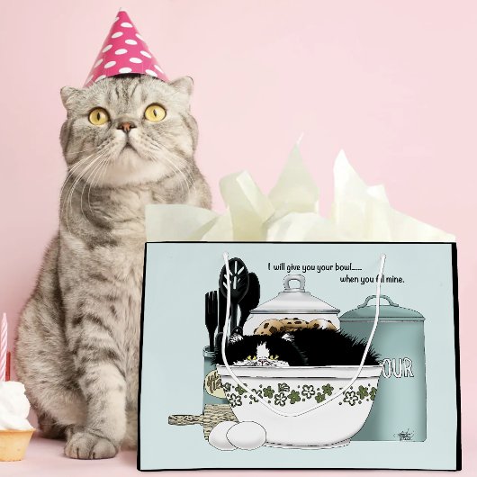 Konditor Katze Große Geschenktüte