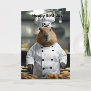 Konditor-Kunst: Die kulinarische Capybara-Geburtst Karte