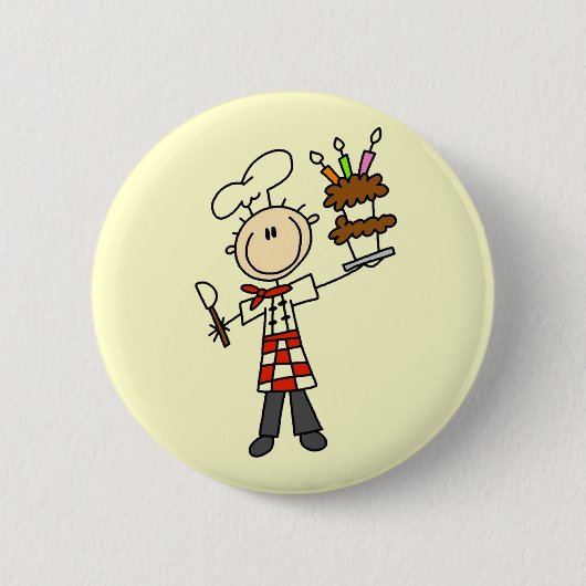 Konditor T-Shirts und Geschenke Button (Vorderseite)