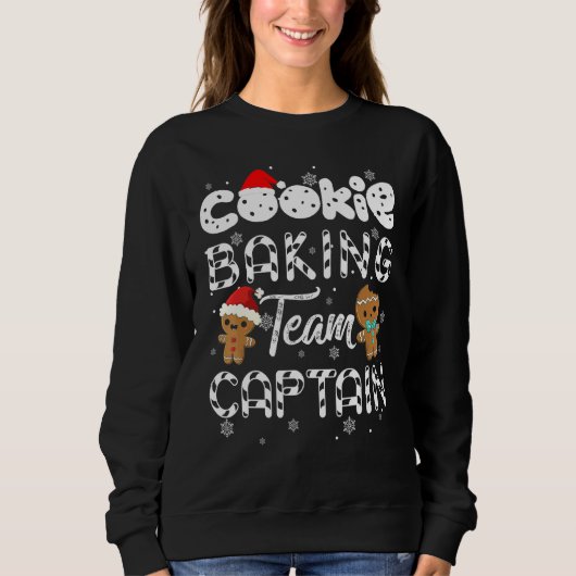 Konditor-Teamkapitän Weihnachts-Gingerbread Sweatshirt (Vorderseite)