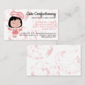 Konditorei Bäckerei Kochrezepte Koch Visitenkarte (Vorne/Hinten)