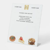 Konditorei Bäckerei Kuchen Brot Logo Menü Preis Sockelschild (Vorderseite)