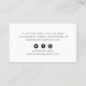 Konditorei/Bäckerei-Visitenkarte Visitenkarte (Rückseite)