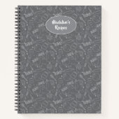 Konditorei Backgeschirr Küche Utensil Fun Muster Notizblock (Vorderseite)