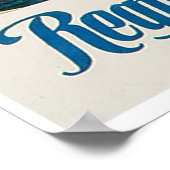 Konditorei Cafe Vintag Food Ad Art Poster (Ecke)