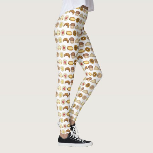 Konditorei Croissant Danish Muffin Backwaren Leggings (Rechts)