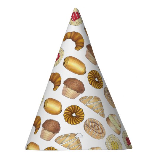 Konditorei Croissant Danish Muffin Backwaren Partyhütchen (Rechts)