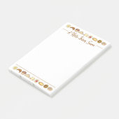 Konditorei Croissant Danish Muffin Backwaren Post-it Klebezettel (angewinkelt)