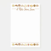 Konditorei Croissant Danish Muffin Backwaren Post-it Klebezettel (Vorderseite)