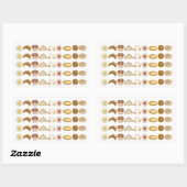 Konditorei Croissant Danish Muffin Backwaren Rechteckiger Aufkleber (Blatt)