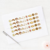 Konditorei Croissant Danish Muffin Backwaren Rechteckiger Aufkleber (Umschlag)