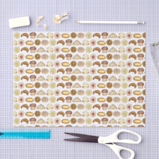 Konditorei Croissant Danish Muffin Backwaren Seidenpapier (Handwerk)