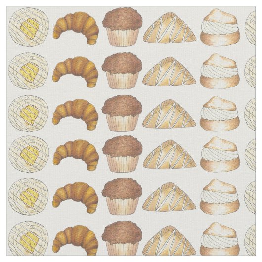 Konditorei Croissant Danish Muffin Backwaren Stoff (Nahaufnahme)