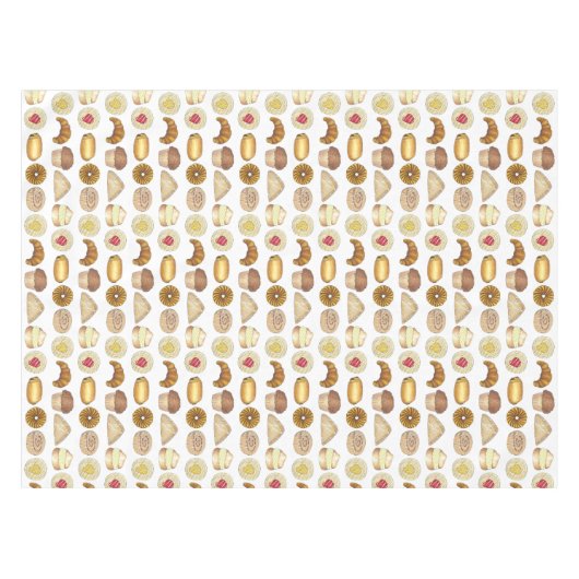 Konditorei Croissant Danish Muffin Backwaren Tischdecke (Vorderseite (Horizontal))