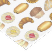 Konditorei Croissant Danish Muffin Backwaren Tischdecke (Schrägansicht)