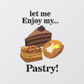 Konditorei Dessert Bäckerei Café Restaurant Fensteraufkleber (Blatt)