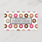 Konditorei | Donut Pattern Visitenkarte (Rückseite)