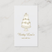 Konditorei für Hochzeiten Visitenkarte (Vorderseite)